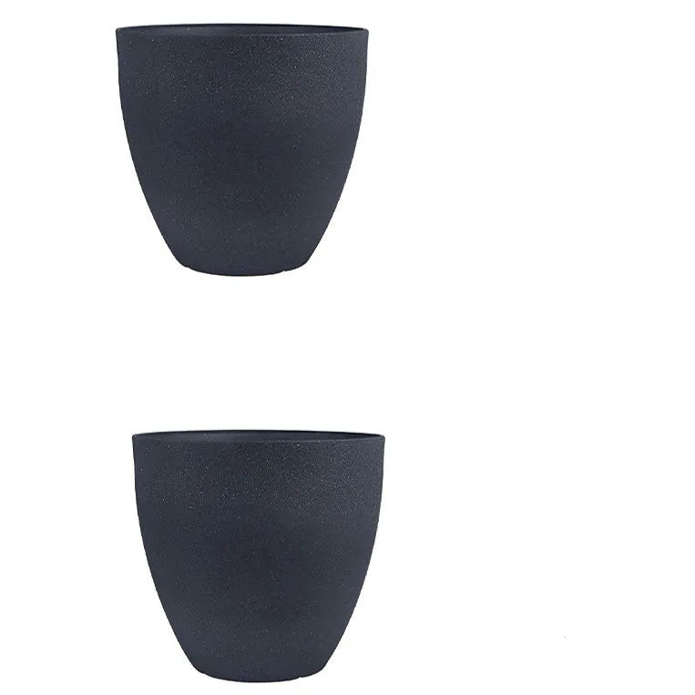 Cache Pot Noir Mat